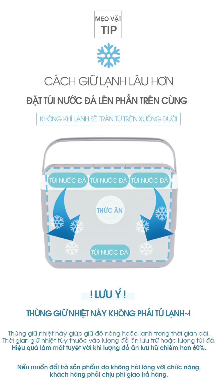 Thùng giữ nhiệt đa năng 9L